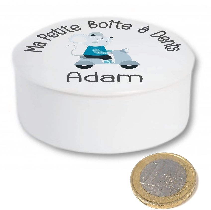 Boite en Porcelaine personnalisable avec le prénom de l'enfant